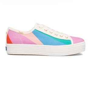 Keds x Kate Spade New York Triple Kick Canvas Sneaker Stripe Multicolor Size 8.5